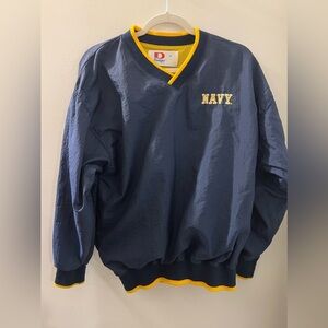 NAVY Pullover Windbreaker Jacket
